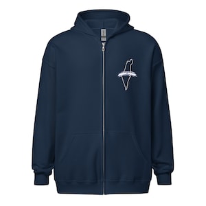 Israel + Flagge Unisex Heavy Blend Zip Up Hoodie