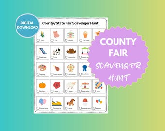 County Fair Scavenger Hunt Checklist: Family Game (PDF)