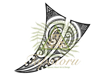 Contemporary Digital Maori Art Design,