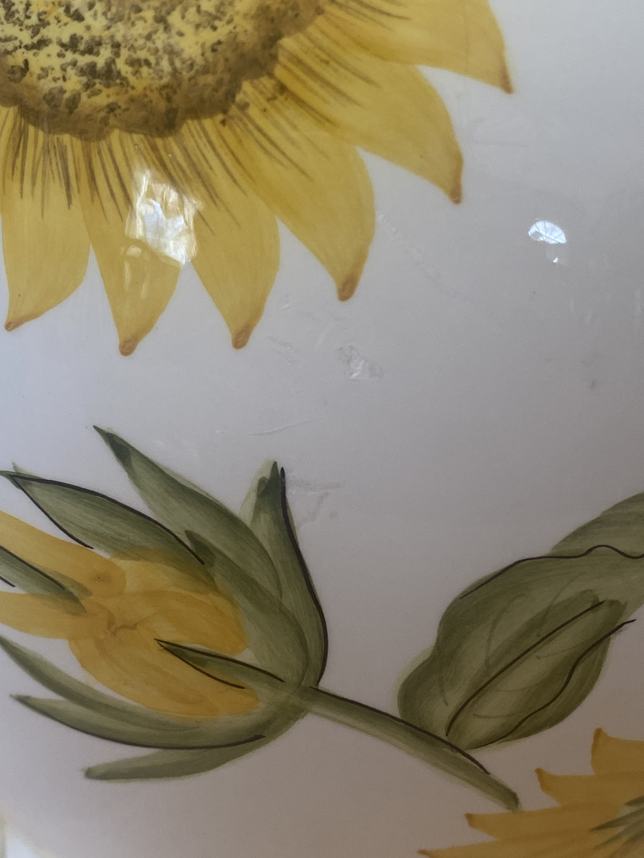 Very Pretty Vintage Sunflower Biscotti Cookie Jar Etsy