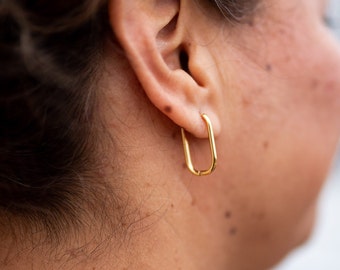 14K Skinny Gold Huggie Earrings, Tarnish-free Earrings, Washable Earrings, Sleepable Jewelry, Huggie Hoop Earrings, mini hoops
