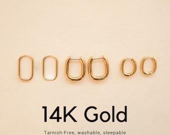 14K Gold Huggie Earrings, Tarnish-free Earrings, Washable Earrings, Sleepable Jewelry, Huggie Hoop Earrings, mini hoops