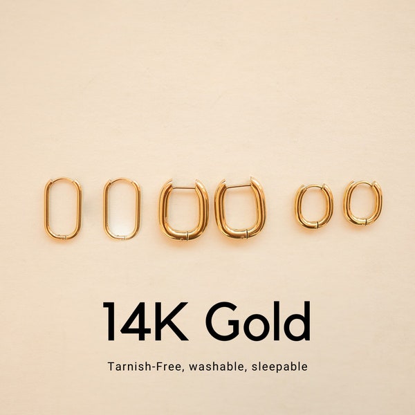 14K Gold Huggie Earrings, Tarnish-free Earrings, Washable Earrings, Sleepable Jewelry, Huggie Hoop Earrings, mini hoops