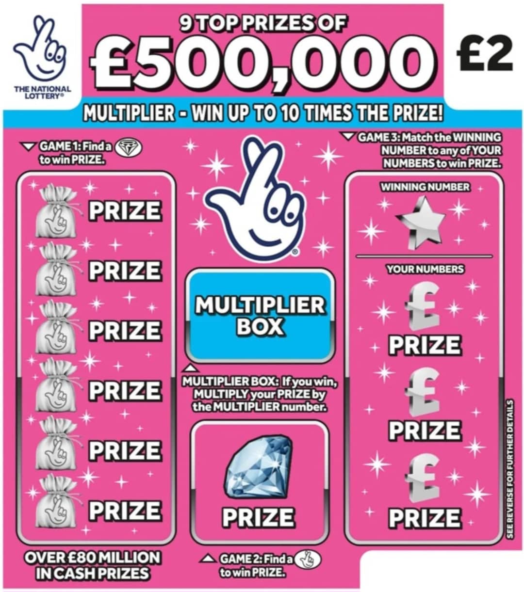 2 Joke Fake Scratch Card Win 500k Great Valentine's Day Gift. Perfect for April Fools Day, Even