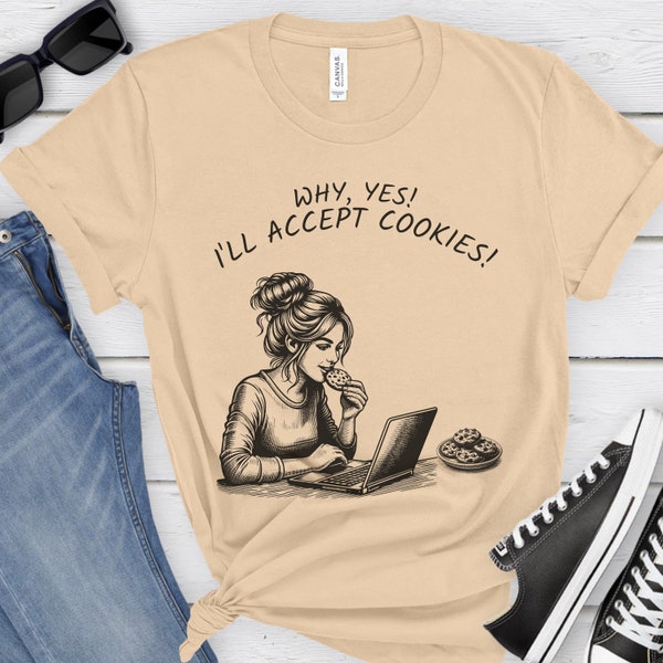 Funny Cookie Shirt, Computer Nerd Shirt, Gift for Women in STEM, IT Coding Shirt, Funny Computer TShirt, Programming T Shirt, Engineer Tee