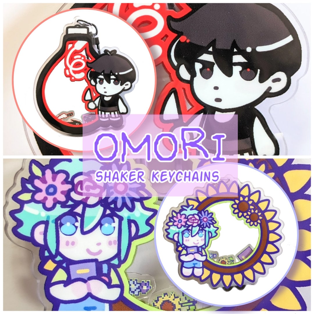 OMORI Shaker Keychain Charms | Omori | Basil - Etsy