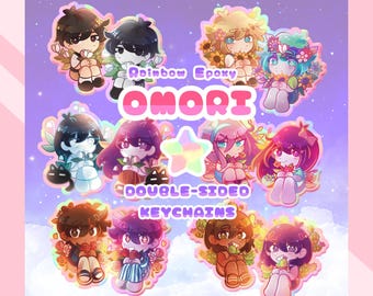 OMORI Keychain Charms Double-Sided | Sunny | Basil | Kel | Aubrey | Hero | Mari