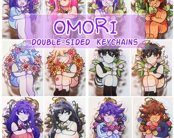 OMORI Keychain Charms Double-Sided | Sunny | Basil | Kel | Aubrey | Hero | Mari