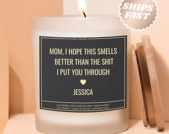 Mom Birthday Candle Gift, Mom Candle Personalized, Mothers Day Candle Gift.
