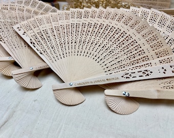 Massen-Hochzeits-Fans Rustikale Fans Hochzeit Gefälligkeiten Fan Personalisierte Hochzeit Gefälligkeiten Benutzerdefinierte Handfächer Hochzeits-Gastgeschenke Hochzeit Fans