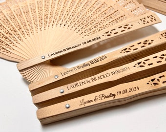 Bulk Wedding Fans Rustic Fans Wedding Favors Fan Personalized Wedding Favors Custom Hand Fan Wedding Favors bulk Wedding Fans Boho Hand Fan