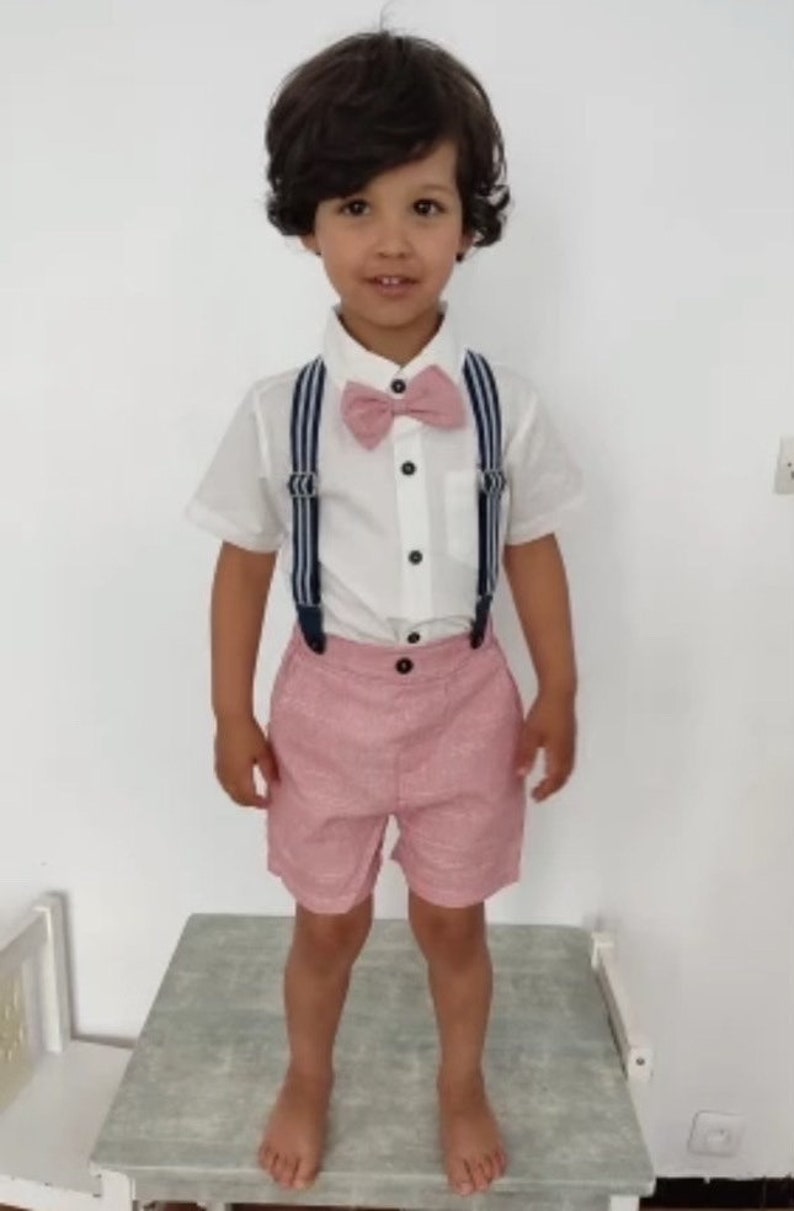 Baby Boy Wedding Suit ,baby Boy Wedding Outfit With Bow Tie, Boy