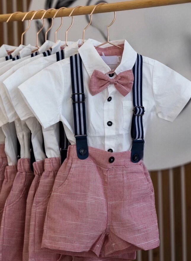 Baby Boy Wedding Suit ,baby Boy Wedding Outfit With Bow Tie, Boy