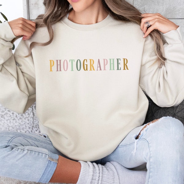 Photographer Sweatshirt | Photography Crewneck | Photographer Gift | Camera Hoodie | Personalized Photography Name Shirt | Photography Lover