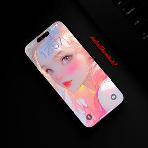 Cute Girl Portrait Illustration iPhone Wallpaper | Mobile Phone Wallpaper | iOS LockScreen Wallpaper | Cellphone Wallpaper | 177