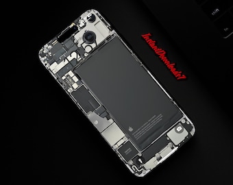 iPhone 15+ Prawdziwa struktura wewnętrzna Tapeta na iPhone'a | Tapeta na telefon komórkowy | Tapeta na ekran blokady iOS | Tapeta na telefon komórkowy | 194