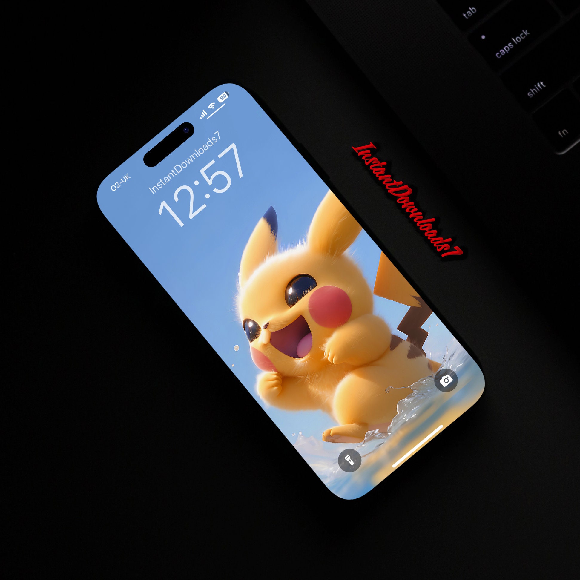 ピカチュウ iPhone 壁紙 | ロック画面壁紙 | 携帯電話壁紙 | iOS ロック画面壁紙 | 携帯電話壁紙 | 002 - Etsy 日本, image size:1942x1942