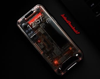 Fondo de pantalla de iPhone con estructura interna transparente / Fondo de pantalla de teléfono móvil / Fondo de pantalla de bloqueo de iOS / Fondo de pantalla de teléfono celular / 222