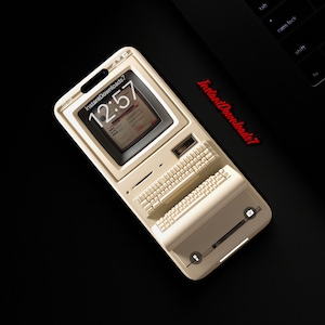 Retro First Apple Macintosh iPhone Wallpaper iPhone Wallpaper | LockScreen Wallpaper | iOS LockScreen Wallpaper | Cellphone Wallpaper | 53