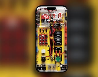 Lego Mechanical Circuit Board Concept iPhone Wallpaper | Mobile Phone Wallpaper | iOS LockScreen Wallpaper | Cellphone Wallpaper | 265