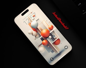 Tapeta na iPhone'a 3D Abstrakcyjna | Tapeta na ekran blokady | Tapeta na telefon komórkowy | Tapeta na ekran blokady iOS | Tapeta na telefon komórkowy | 134