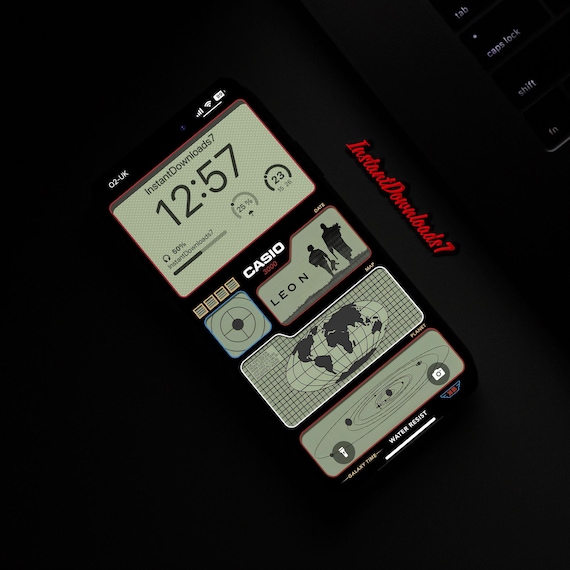 Fondo de pantalla para iPhone inspirado en el reloj Casio Fondo