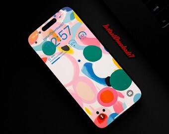 Artist Paint Blobs Art Illustration iPhone Wallpaper | Mobile Phone Wallpaper | iOS LockScreen Wallpaper | Cellphone Wallpaper | 191