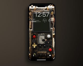 Mechanical GameBoy Concept iPhone Wallpaper | Mobile Phone Wallpaper | iOS LockScreen Wallpaper | Cellphone Wallpaper | 244