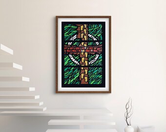 Cross art print - Christian worship visual