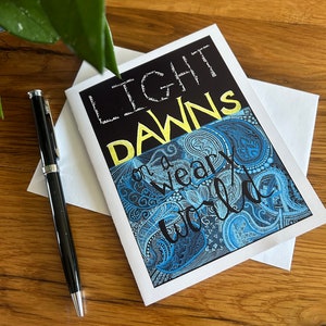 Hope Greeting Card - Faith Greeting Card - Christian Greeting Card Blank - Thinking of You Art Greeting Card - Church Greeting Card