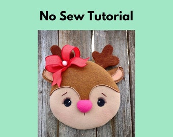 Reindeer Wreath Attachment Tutorial, Christmas Wreath Embellishment Video Tutorial, DIY Christmas Decor,