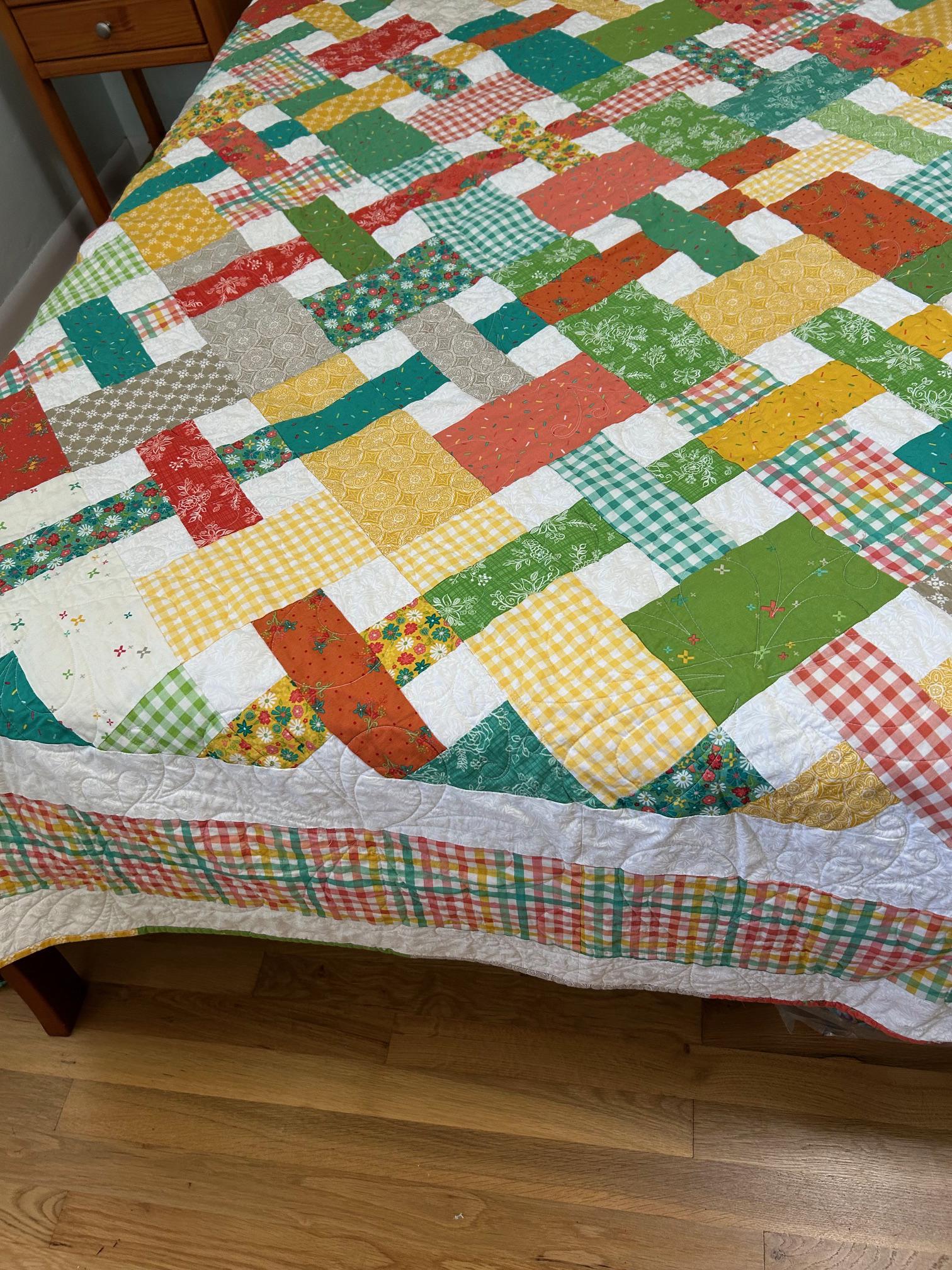Handmade Colorful Picnic Style Quilt - Etsy