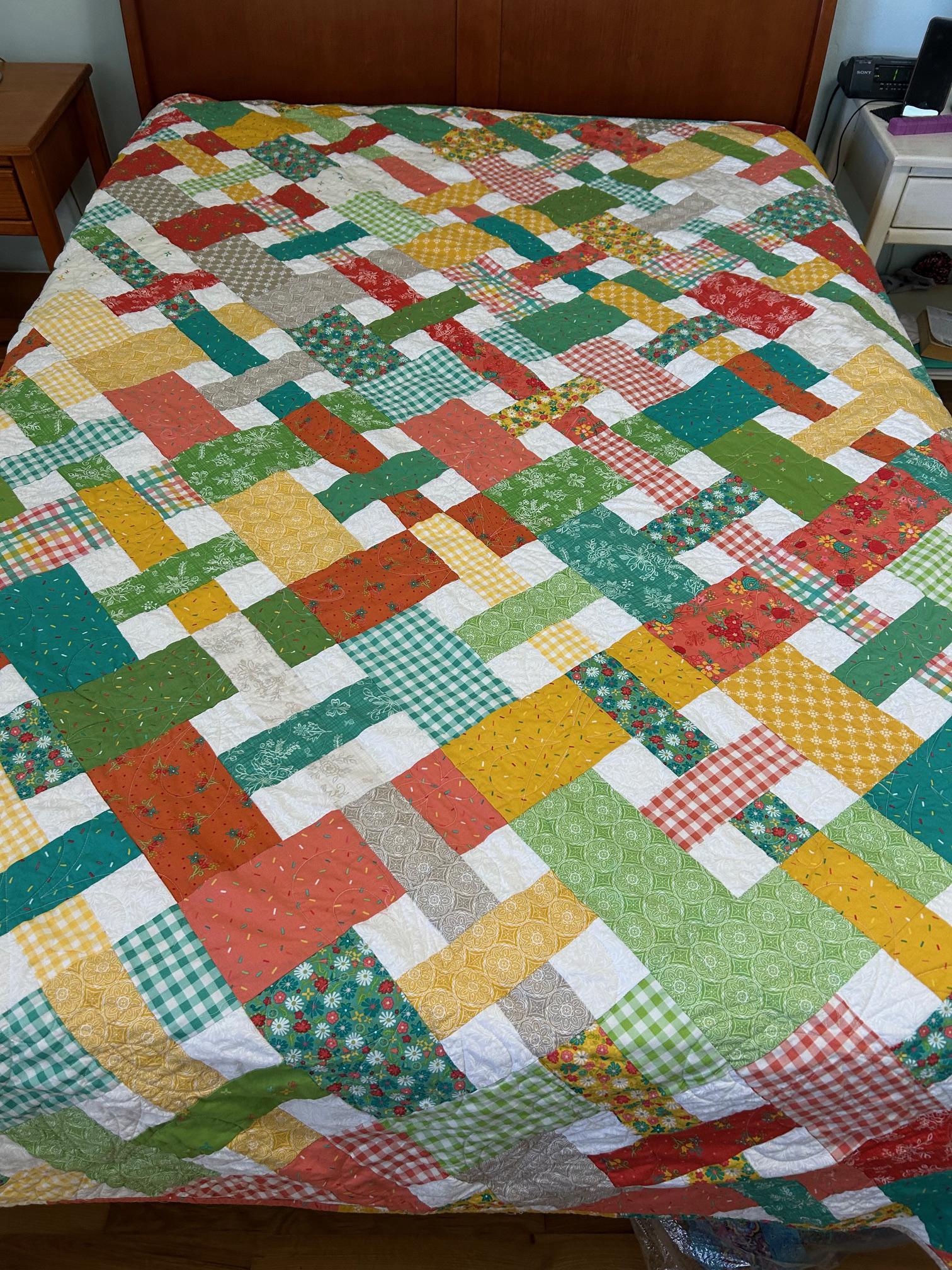 Handmade Colorful Picnic Style Quilt - Etsy