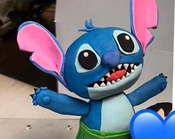 Surmatelas pour fondant 3D Stitch