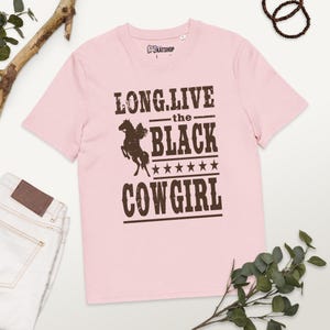 ヴィンテージ Long Live the Black Cowgirl グラフィック T シャツ | ウェスタンカントリーフェスティバル、コンサート T シャツ