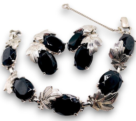 Elsa Schiaparelli Signed Bracelet and Earrings Se… - image 2