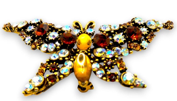 Vintage Florenza Trembler Articulated Butterfly - image 2