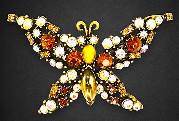 Vintage Florenza Trembler Articulated Butterfly - image 1