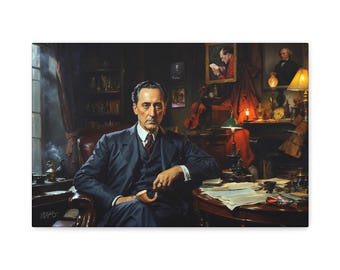 Sherlock Holmes Canvas Art: 221B Baker Street Gallery Wrap