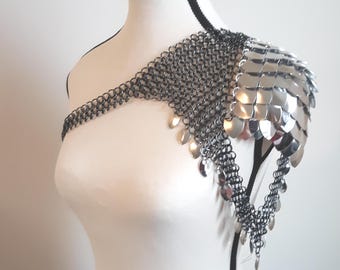 Hemera Chainmail Shoulder Armor Scalemail Shoulder Armor Dragon Scale Armor Scalemail Cosplay Armor Scalemail Pauldron