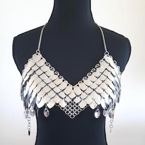 Half Hebe Chainmail Bra Armor Scalemail Bikini Armor Dragon Scale Bikini Armor