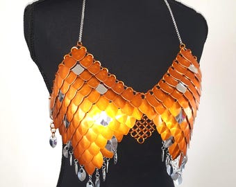 Hebe Chainmail Bra Armor Scalemail Bikini Armor Dragon Scale Bikini Armor
