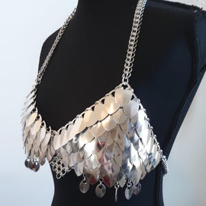 Half Hebe Chainmail Bra Armor Scalemail Bikini Armor Dragon Scale Bikini Armor