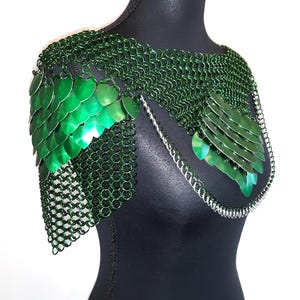 Cybele Scalemail Breastplate Scalemail Necklace Dragon Scale Breastplate Chainmail Necklace Scalemail Shoulder Armour