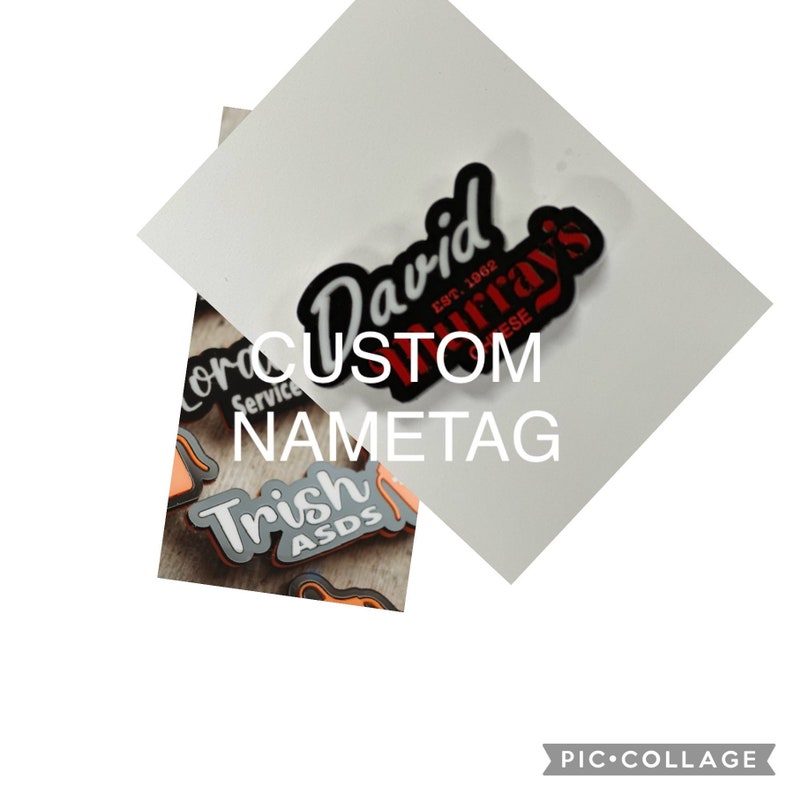Showcase Name Tag Custom Order Nametag - Etsy