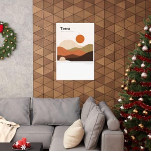Modern Abstract Wall Art Poster. Terra No.5. Bauhaus Geometric Print. Atelier Moderniste Matte Poster. Mid Century Modern Wall Decor image 6