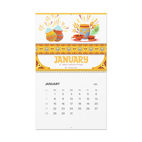 2024 Hindu Calendar Etsy