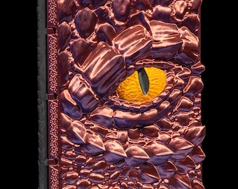 Portada de libro de hechizos de dragón impresa en 3D: Álbum de recortes A5