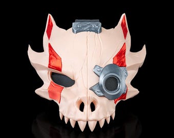 Hellwatch Mask – Cyber Skull - 3D Printed, Ready to Paint Costume Prop