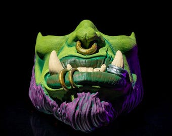 3D Printed Orc Mask: Cosplay Costume, Assembly Required